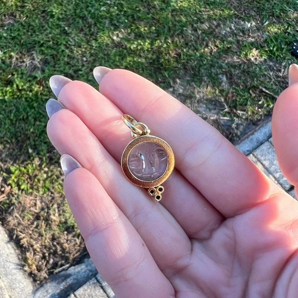 Temple St Clair Moonface Pendant 15mm - Picture 4 of 4